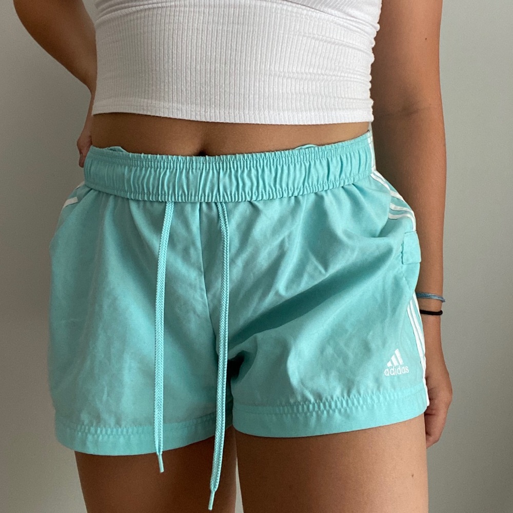 Vintage Adidas Teal Shorts